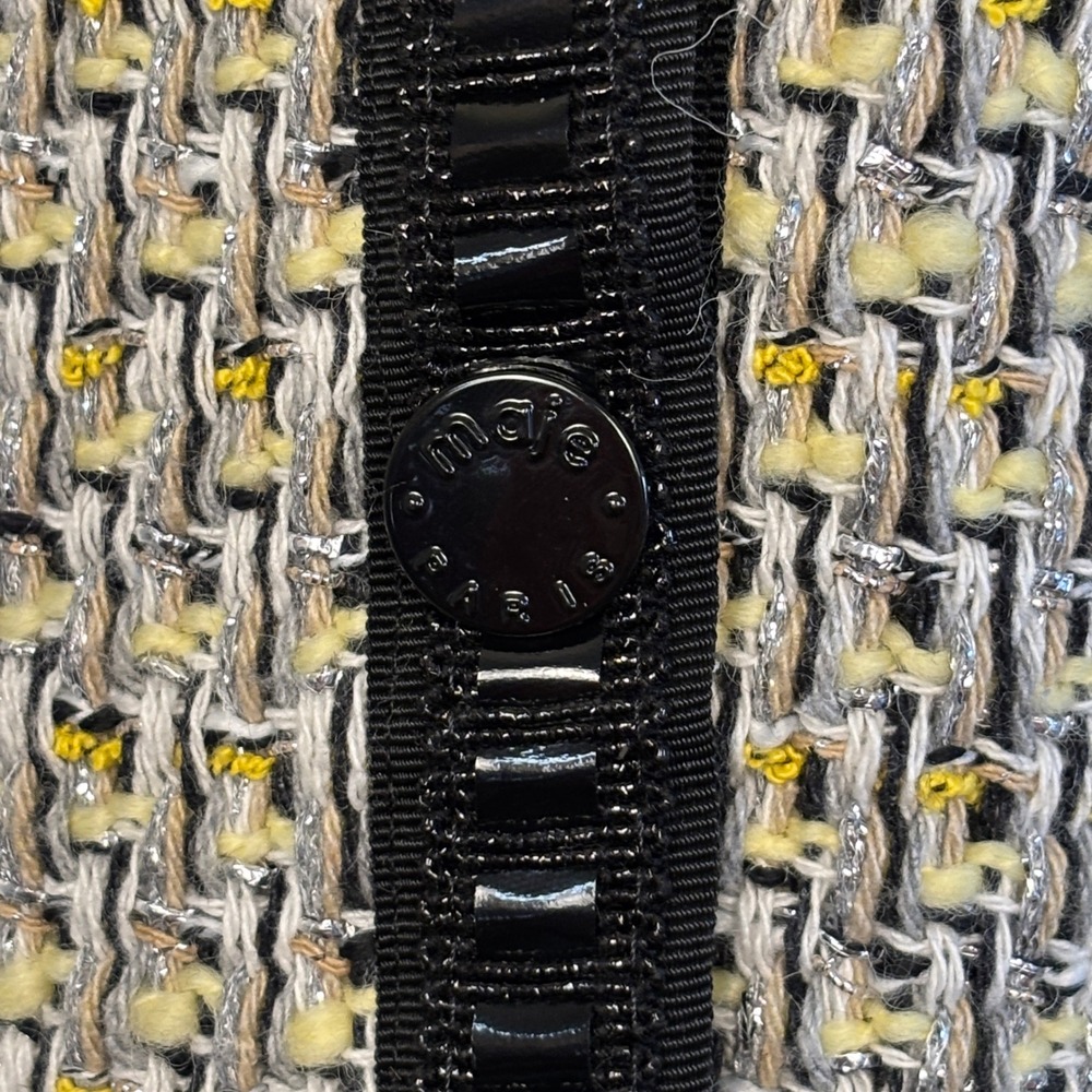 Maje Black and Cream Tweed Blazer - Picture 9 of 16